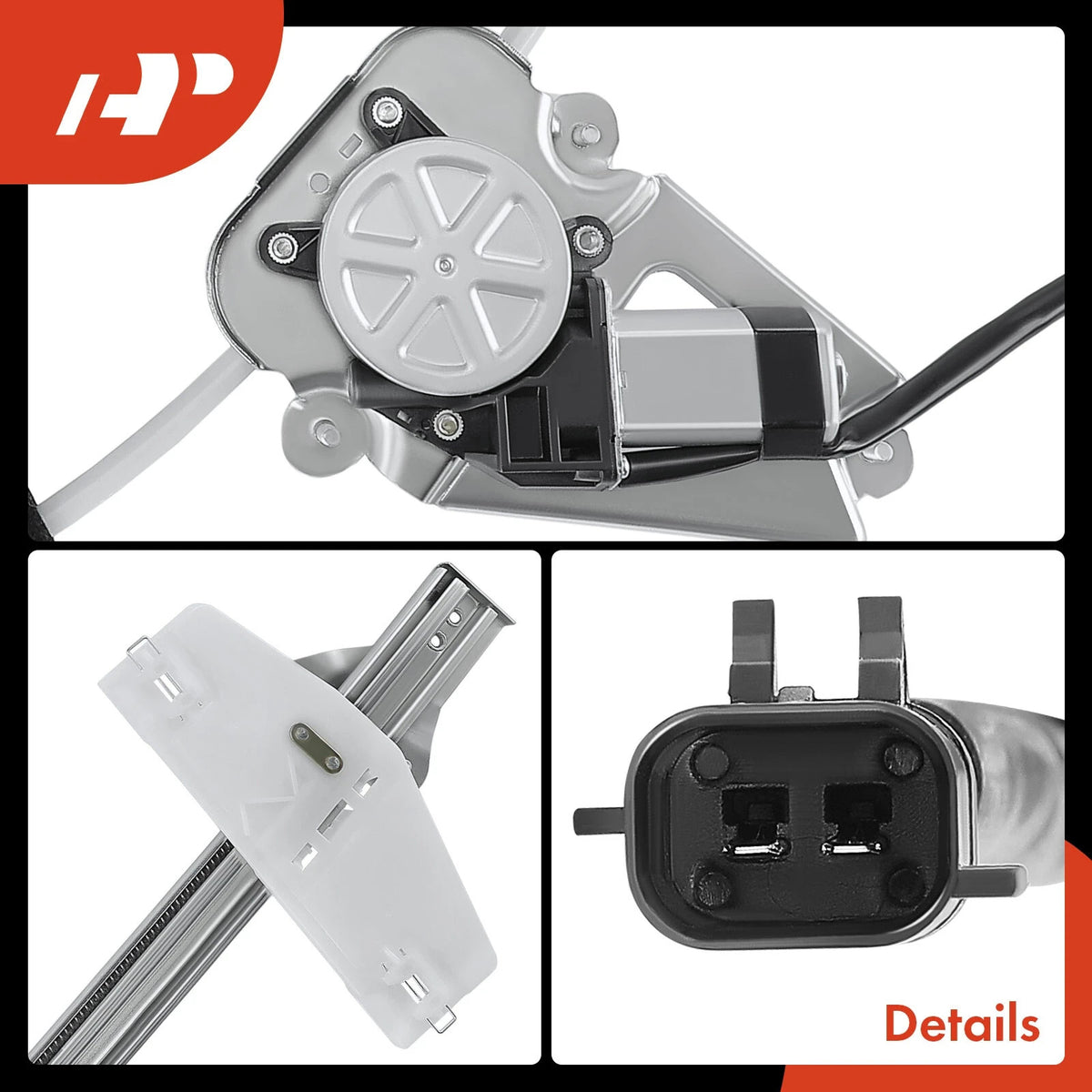 1-Pc Power Window Regulator and Motor Assembly Front Right Passenger Side