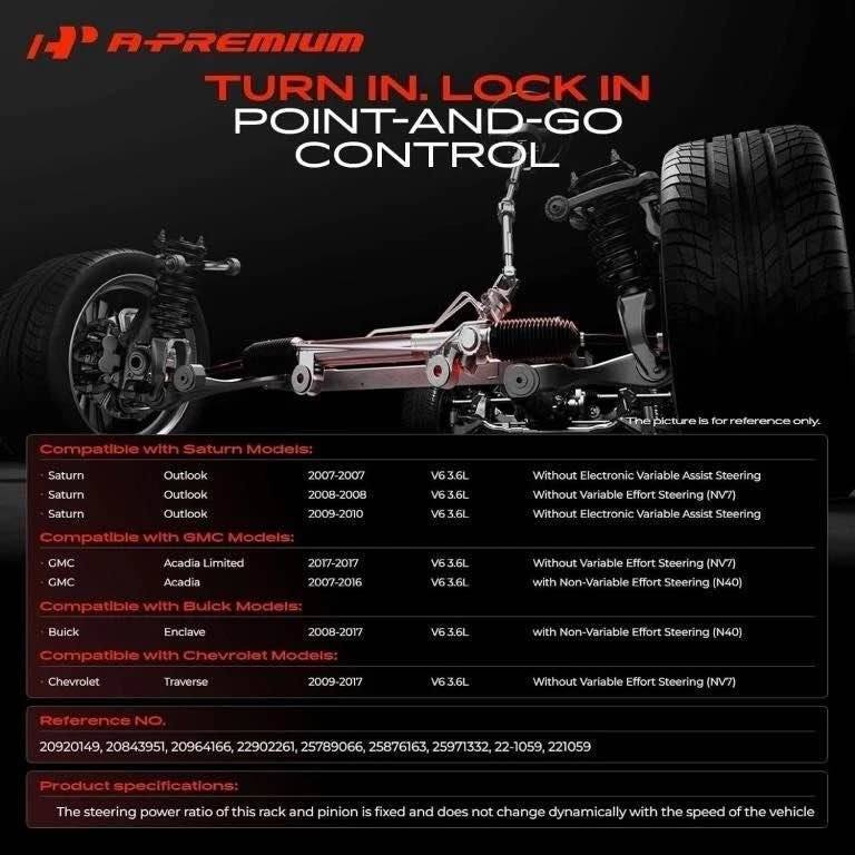 A-PREMIUM HYDRAULIC PS RACK (CHEVY/GMC)