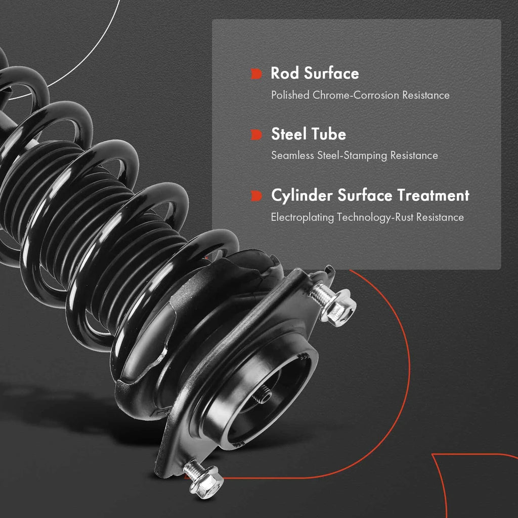 2-Pc Complete Strut + Coil Spring Rear Driver & Passenger A-Premium APSA0530