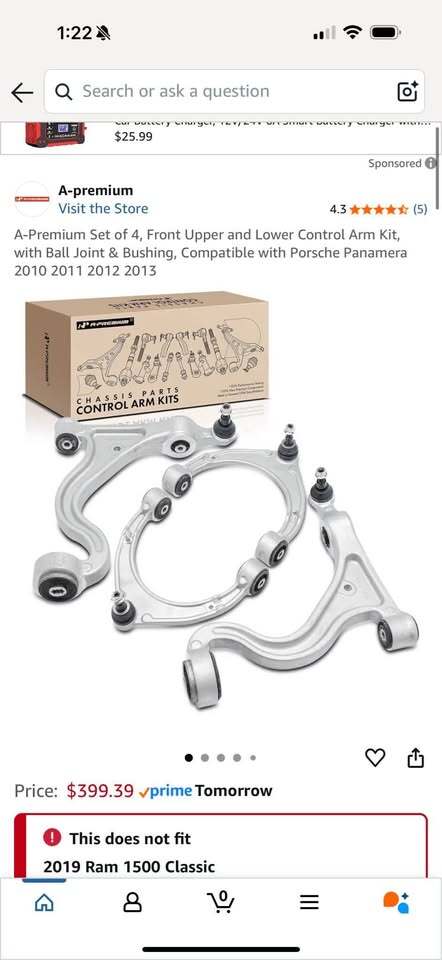 LABWORK CONTROL ARMS FOR PORSCHE PANAMERA