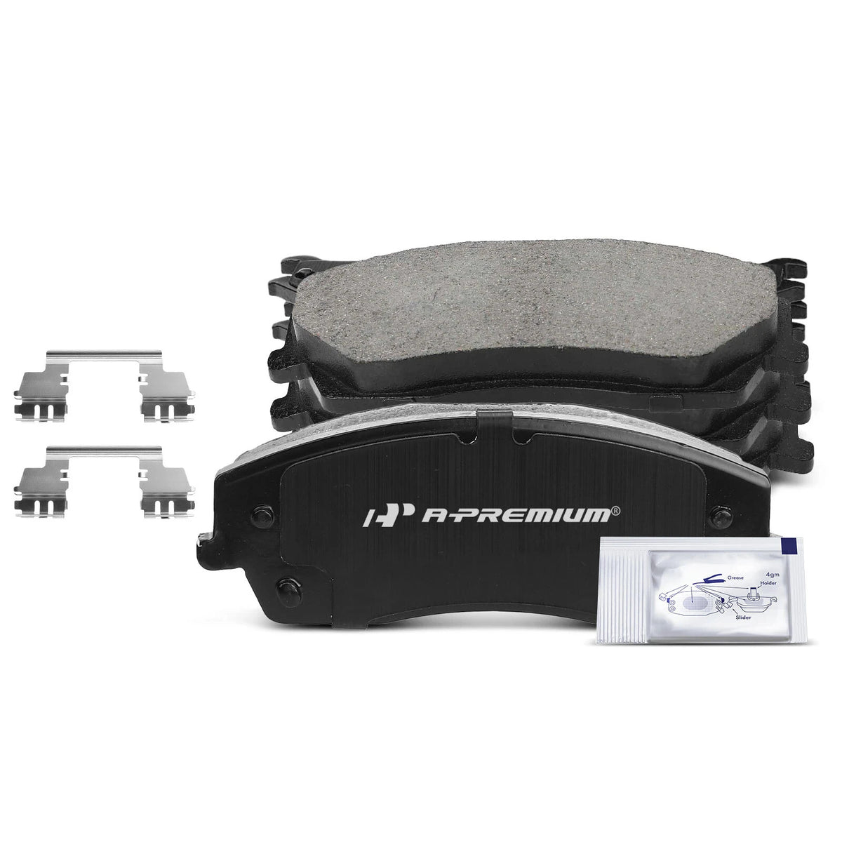 4 Pcs Front Ceramic Brake Pads with Sensor for Chrysler 300 Dodge Challenger