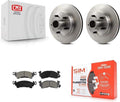 Front Brake Rotor Semi-Metallic Pad Kit For Chevrolet GMC C10 C1500 G20 G2500 Cadillac K5 K8S-100677