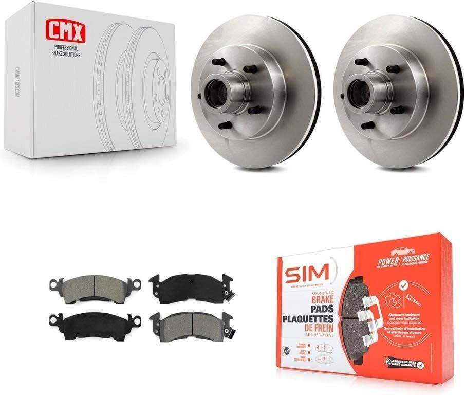 Front Brake Rotor Semi-Metallic Pad Kit For Chevrolet GMC C10 C1500 G20 G2500 Cadillac K5 K8S-100677